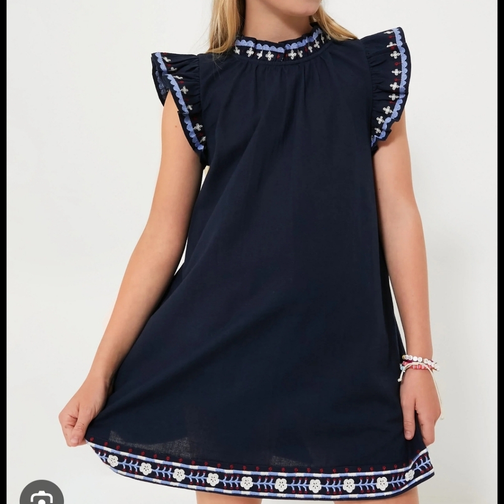Sea New York  Flutter Sleeve Navy Dress Sz6Y